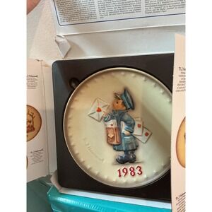 Goebel Hummel 1983 Annual Plate Postman Hum 276 13th Edition West Germany Box